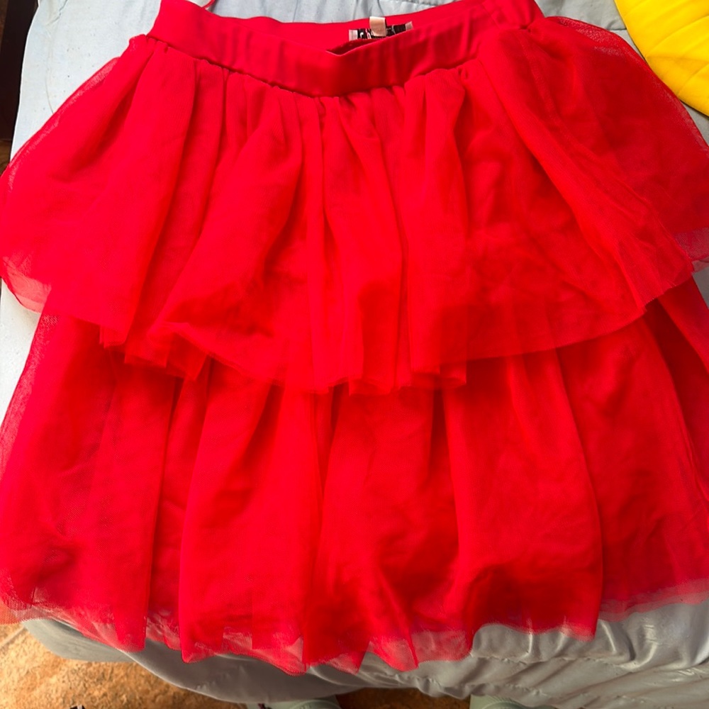 Red tutu skirt